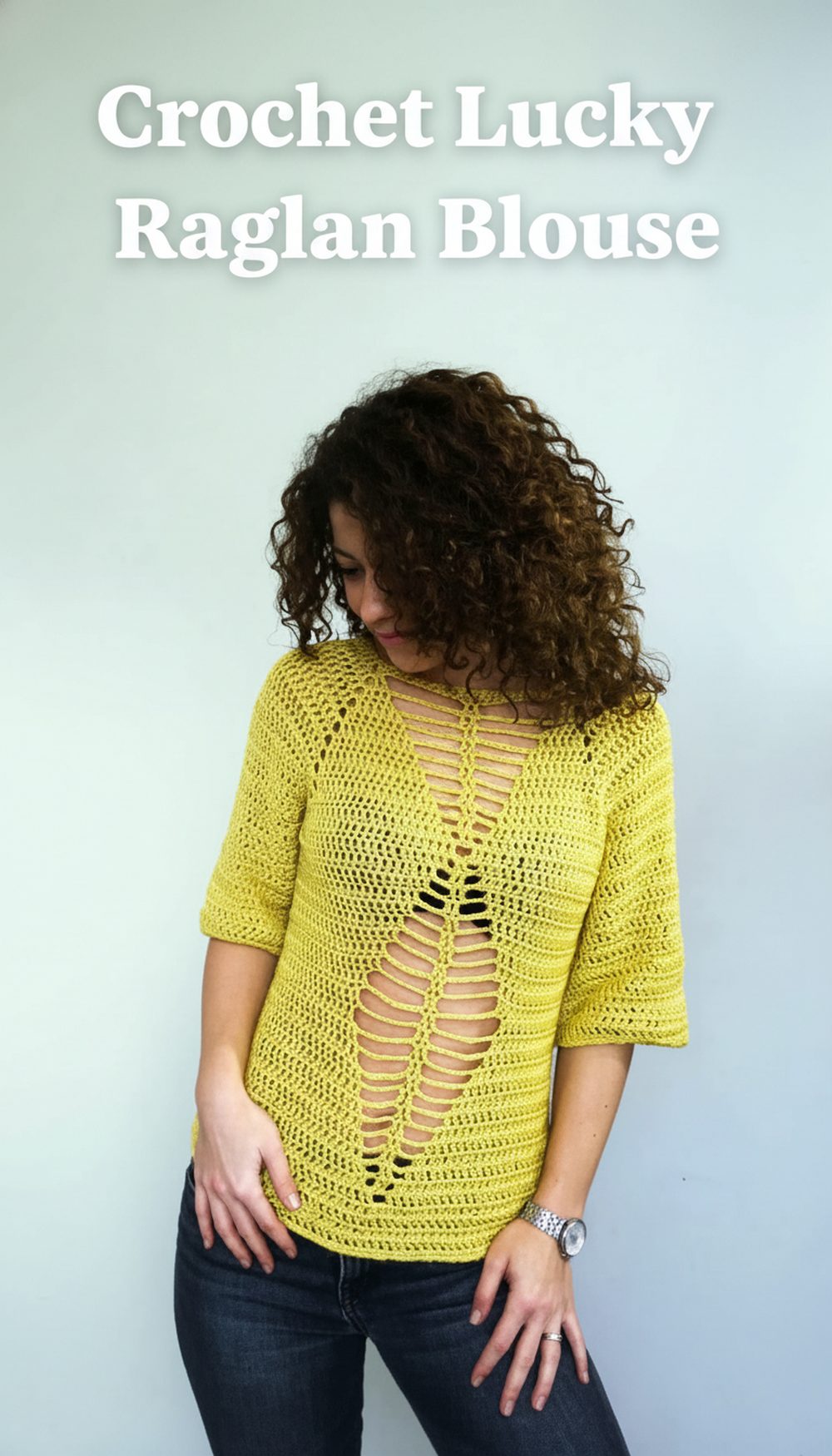 Crochet Lucky Raglan Blouse