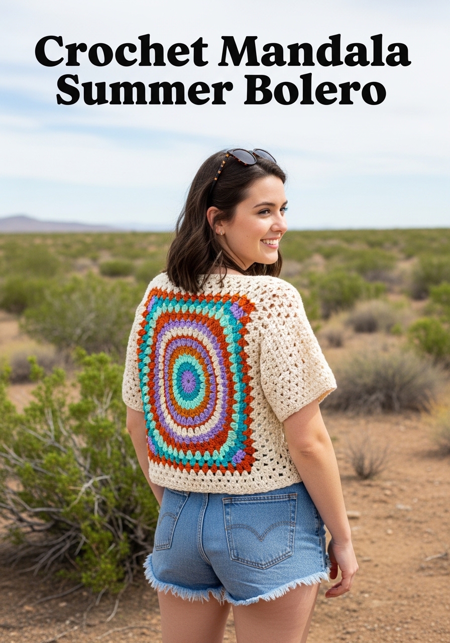Crochet Mandala Summer Bolero