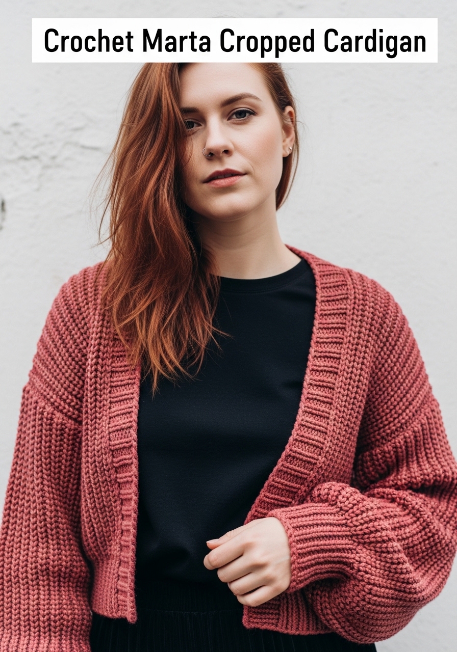 Crochet Marta Cropped Cardigan