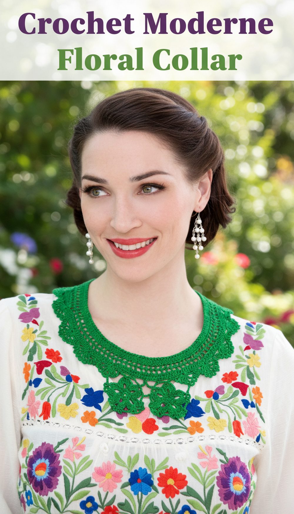 Crochet Moderne Floral Collar