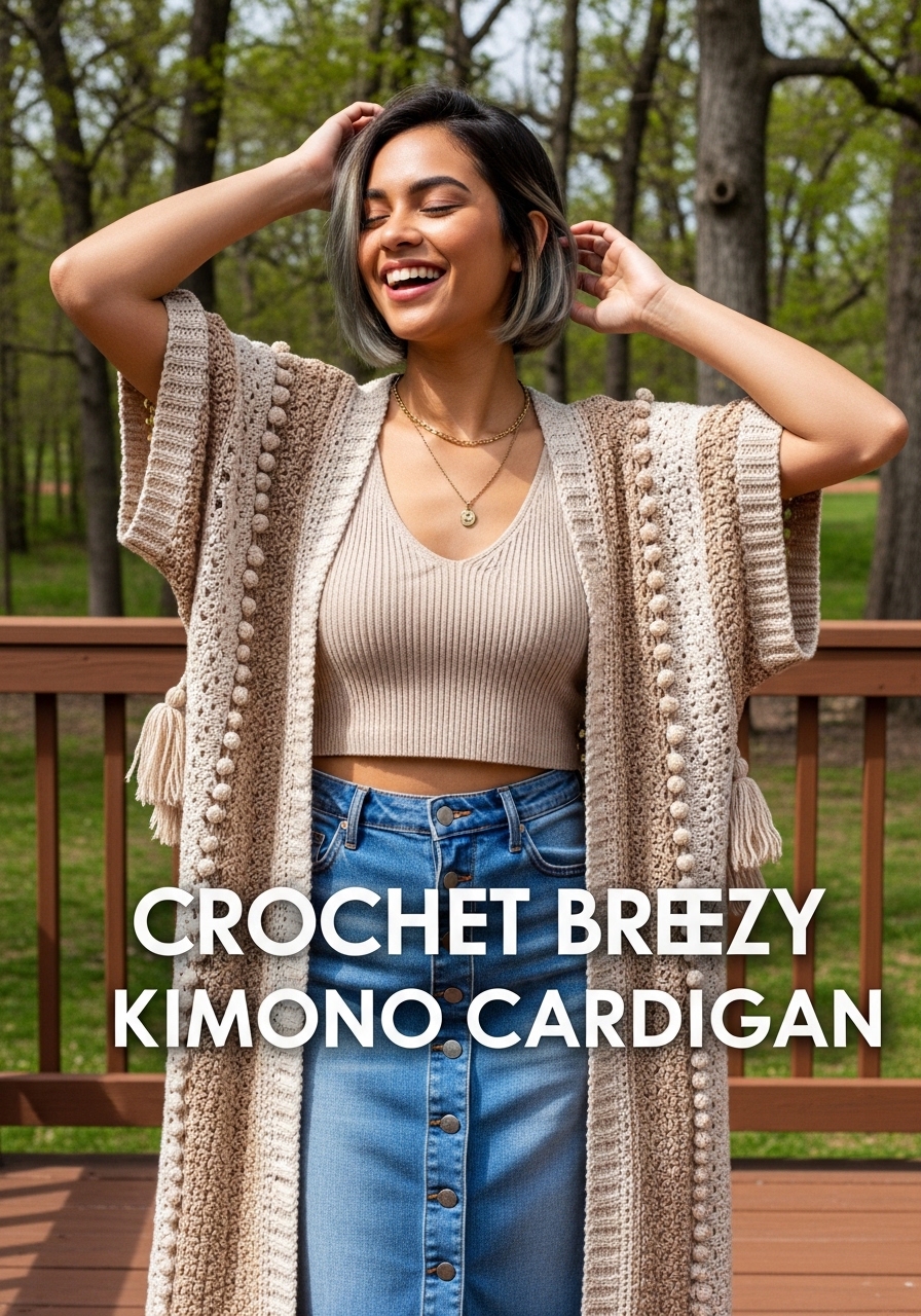 Crochet Naps Breezy Kimono Cardigan