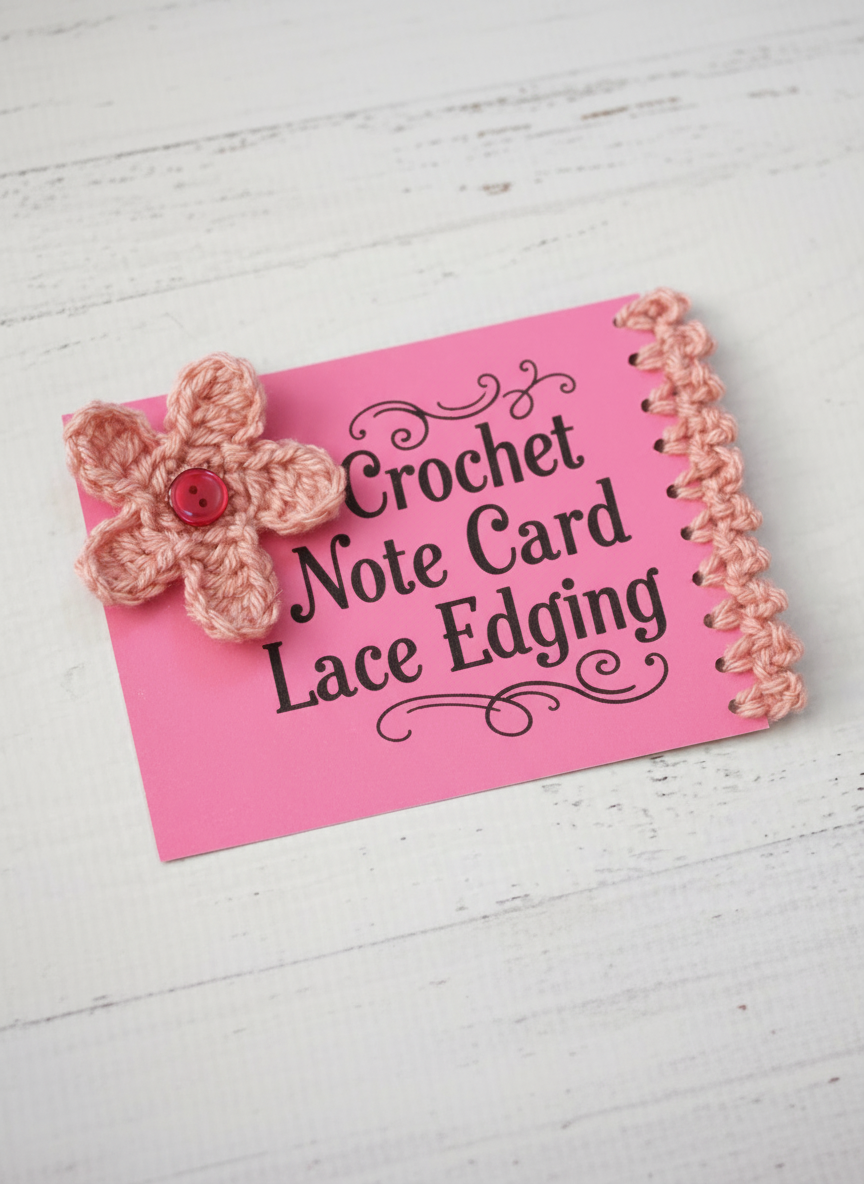 Crochet Note Card Lace Edging