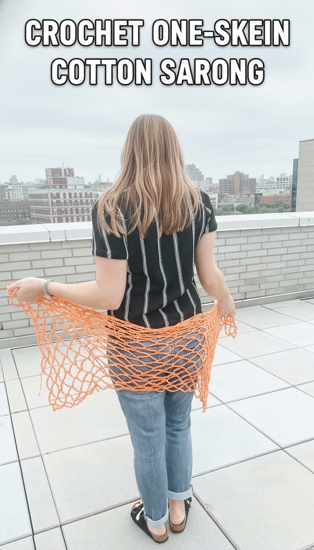 Crochet One-Skein Cotton Sarong
