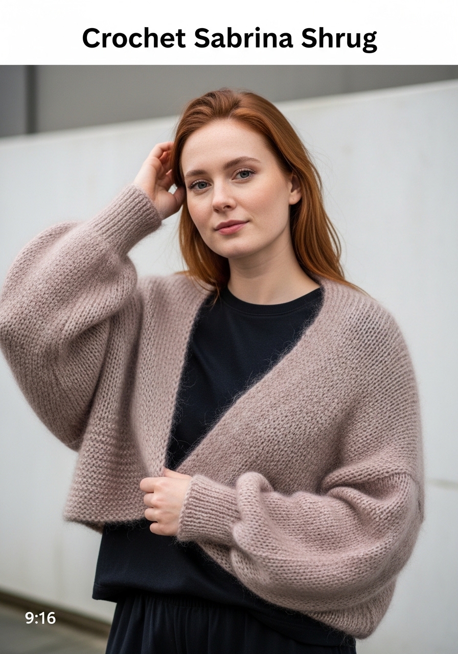 Crochet Sabrina Shrug