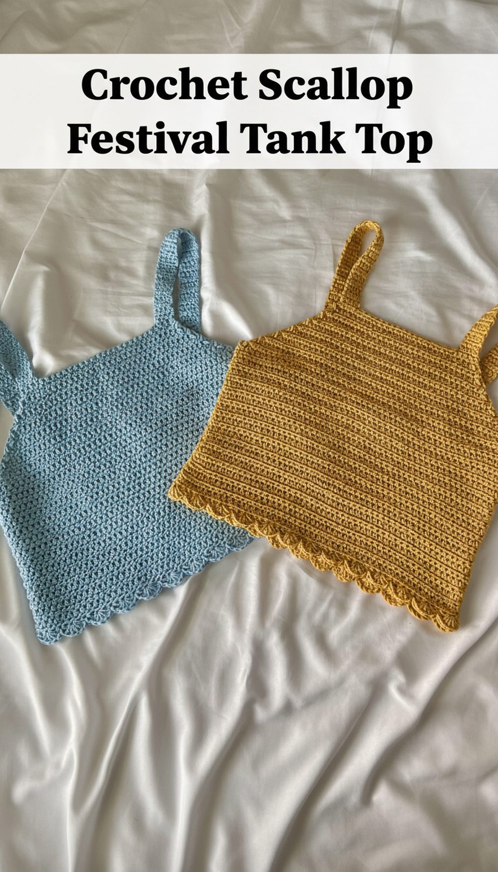 Crochet Scallop Festival Tank Top