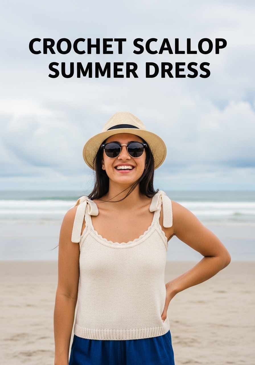 Crochet Scallop Summer Dress