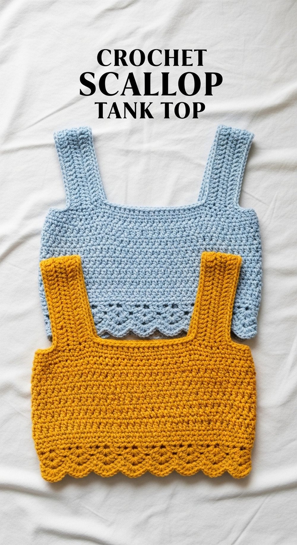 Crochet Scallop Tank Top