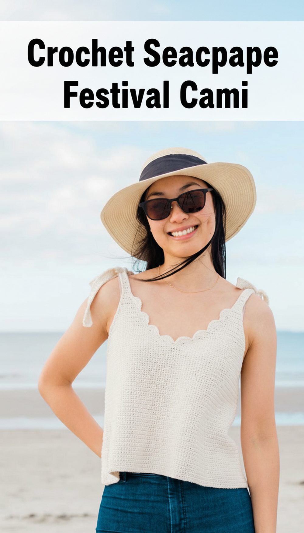 Crochet Seascape Scallop Festival Cami