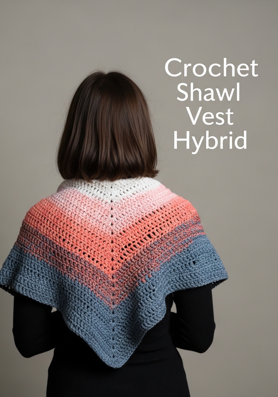Crochet Shawl Vest Hybrid