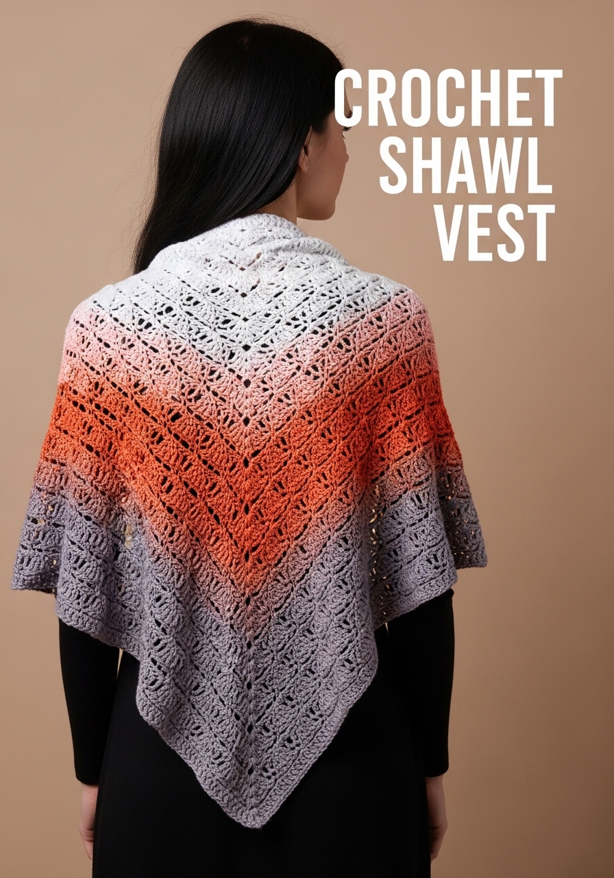 Crochet Shawl Vest