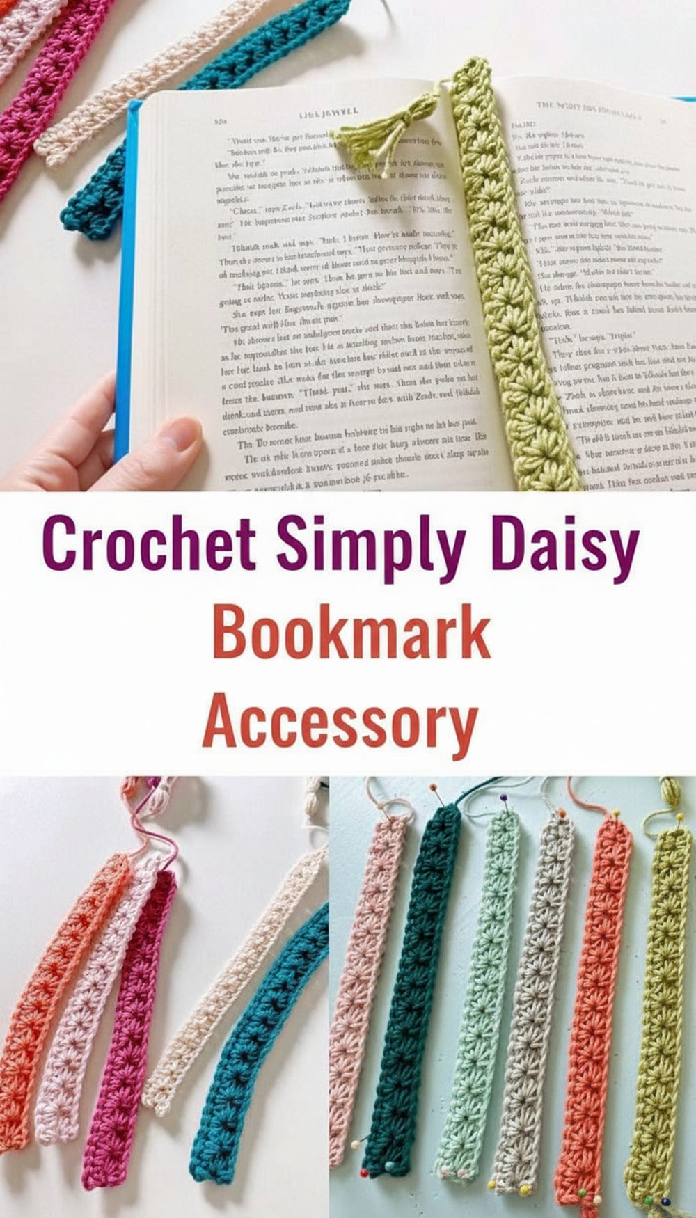 Crochet Simply Daisy Bookmark Accessory