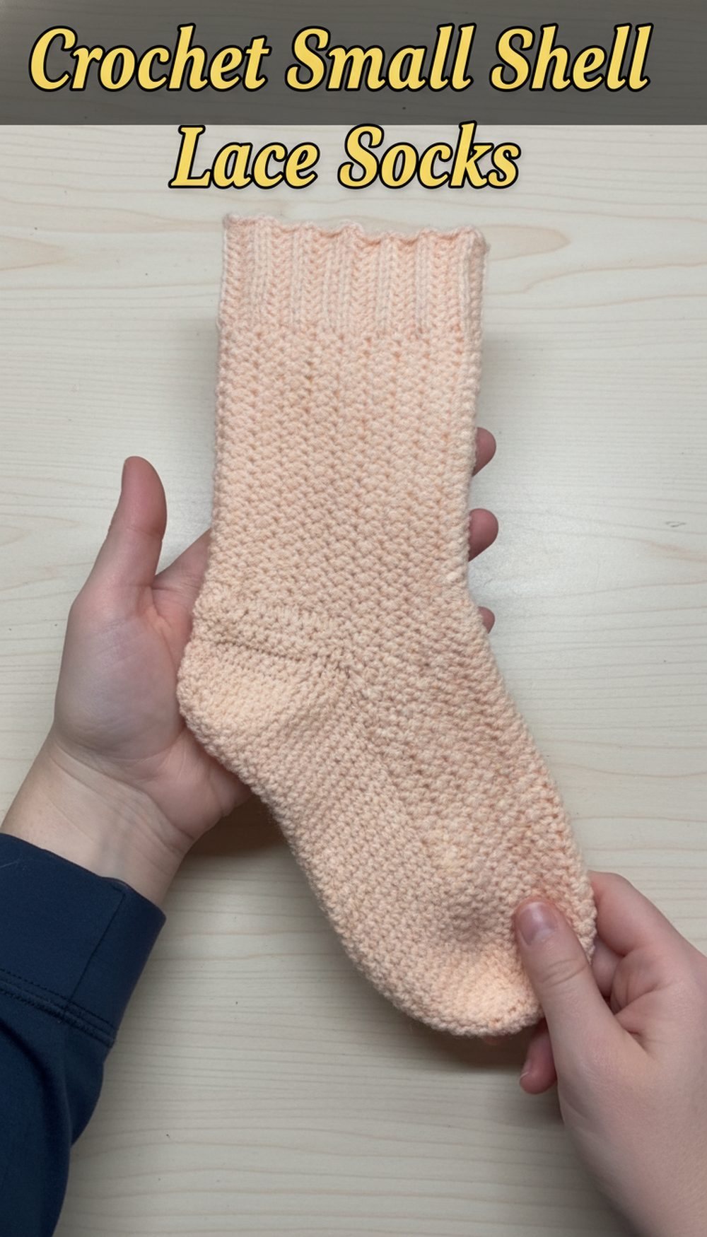 Crochet Small Shell Lace Socks