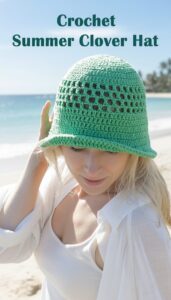 Crochet Summer Clover Hat
