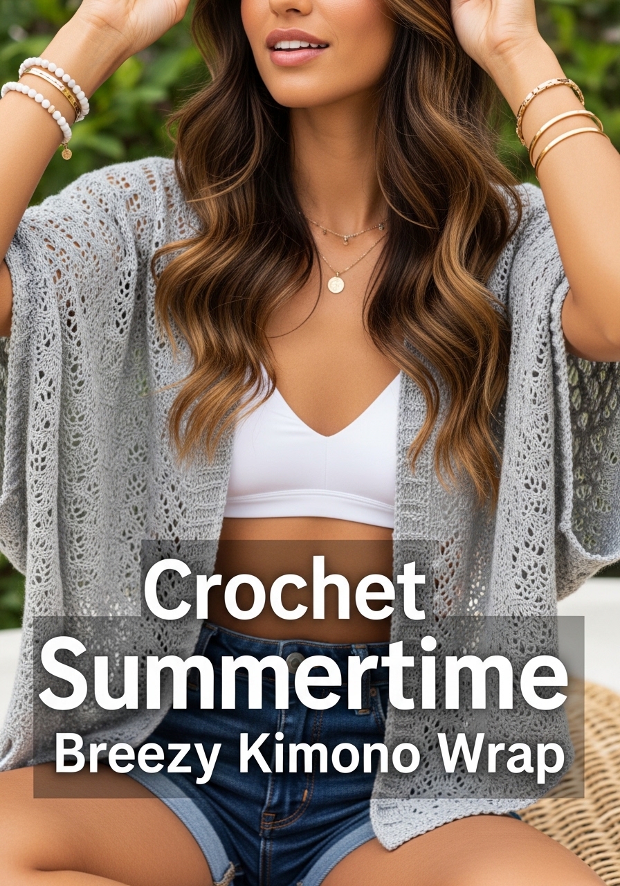 Crochet Summertime Breezy Kimono Wrap