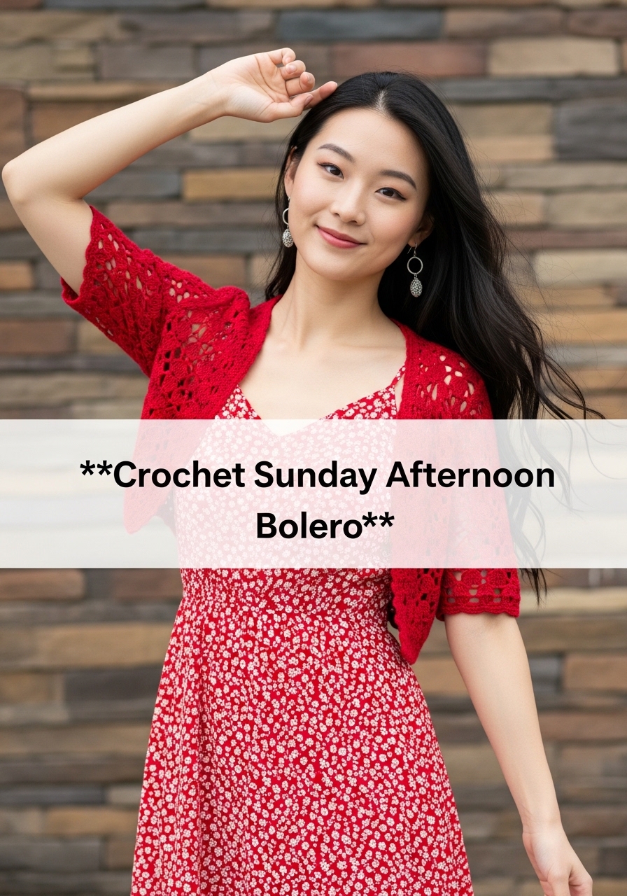 Crochet Sunday Afternoon Bolero