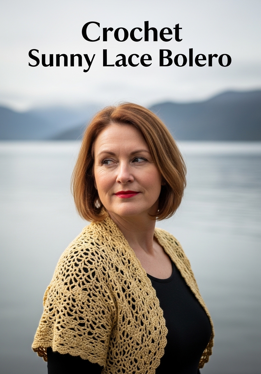 Crochet Sunny Lace Bolero
