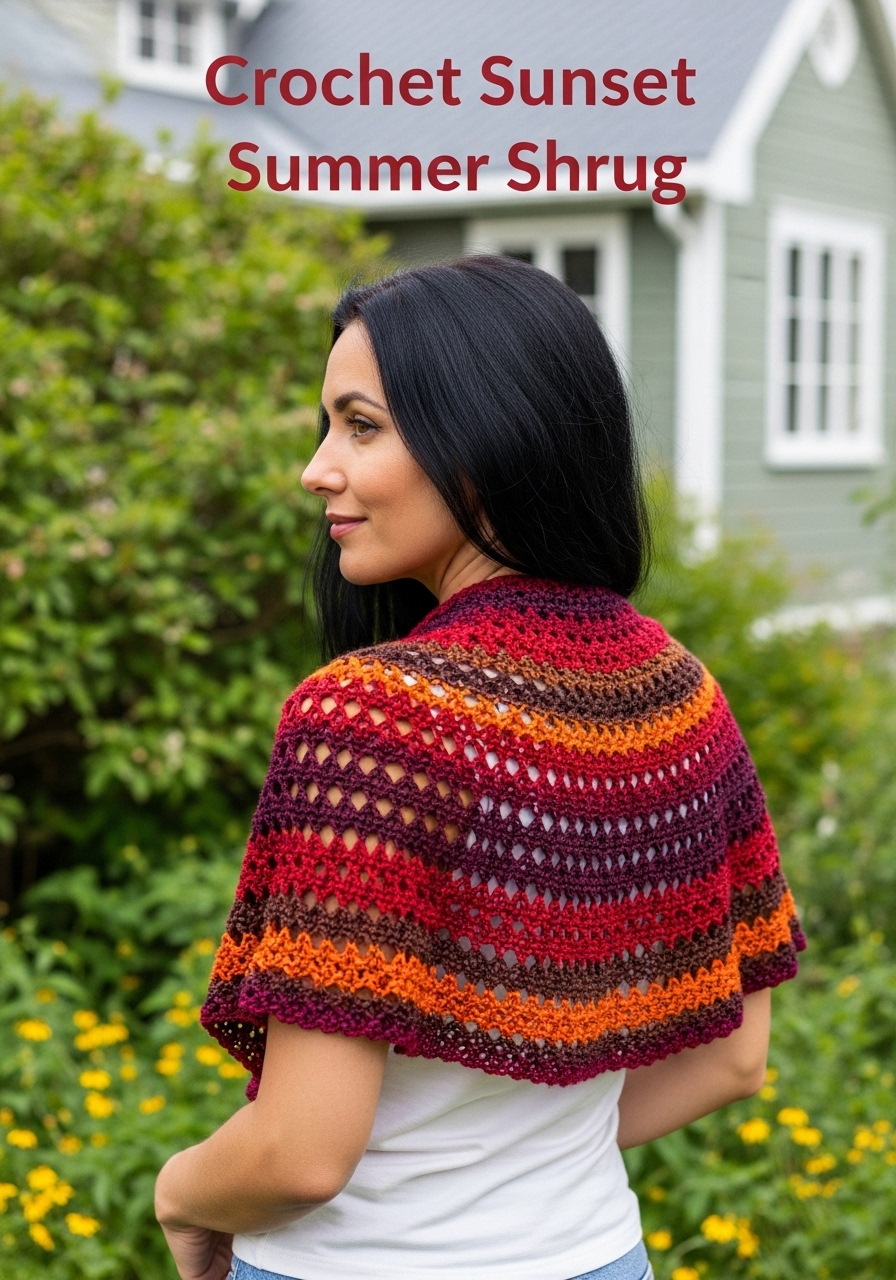 Crochet Sunset Summer Shrug