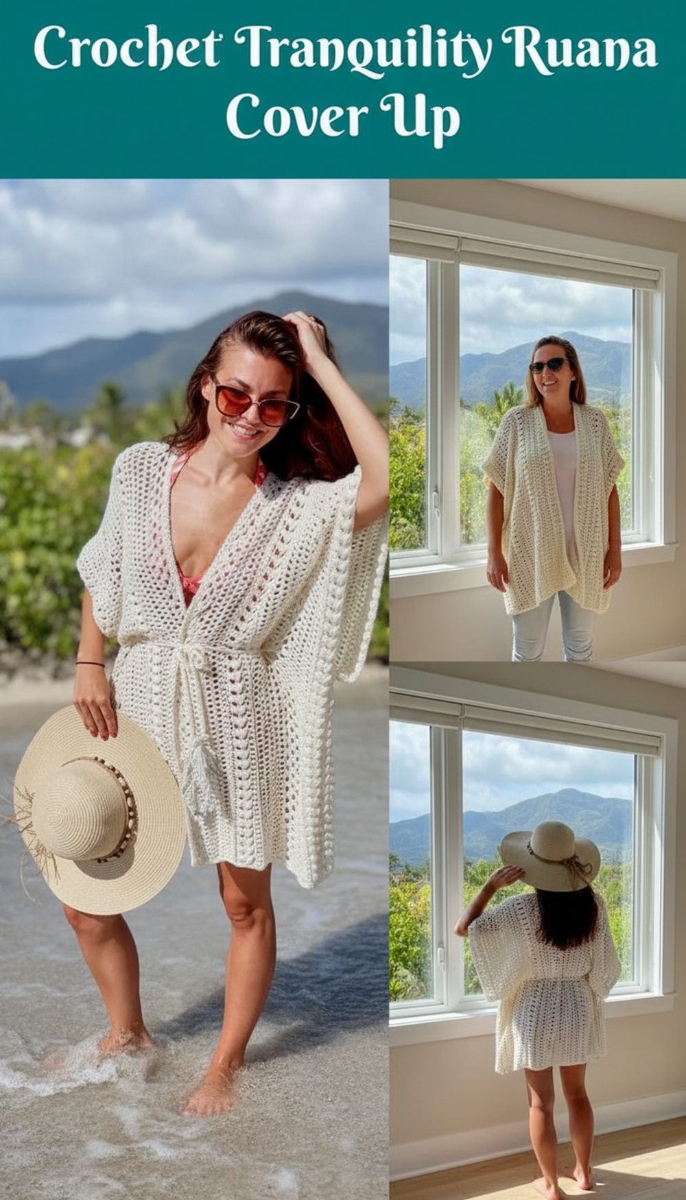 Crochet Tranquility Ruana Cover Up
