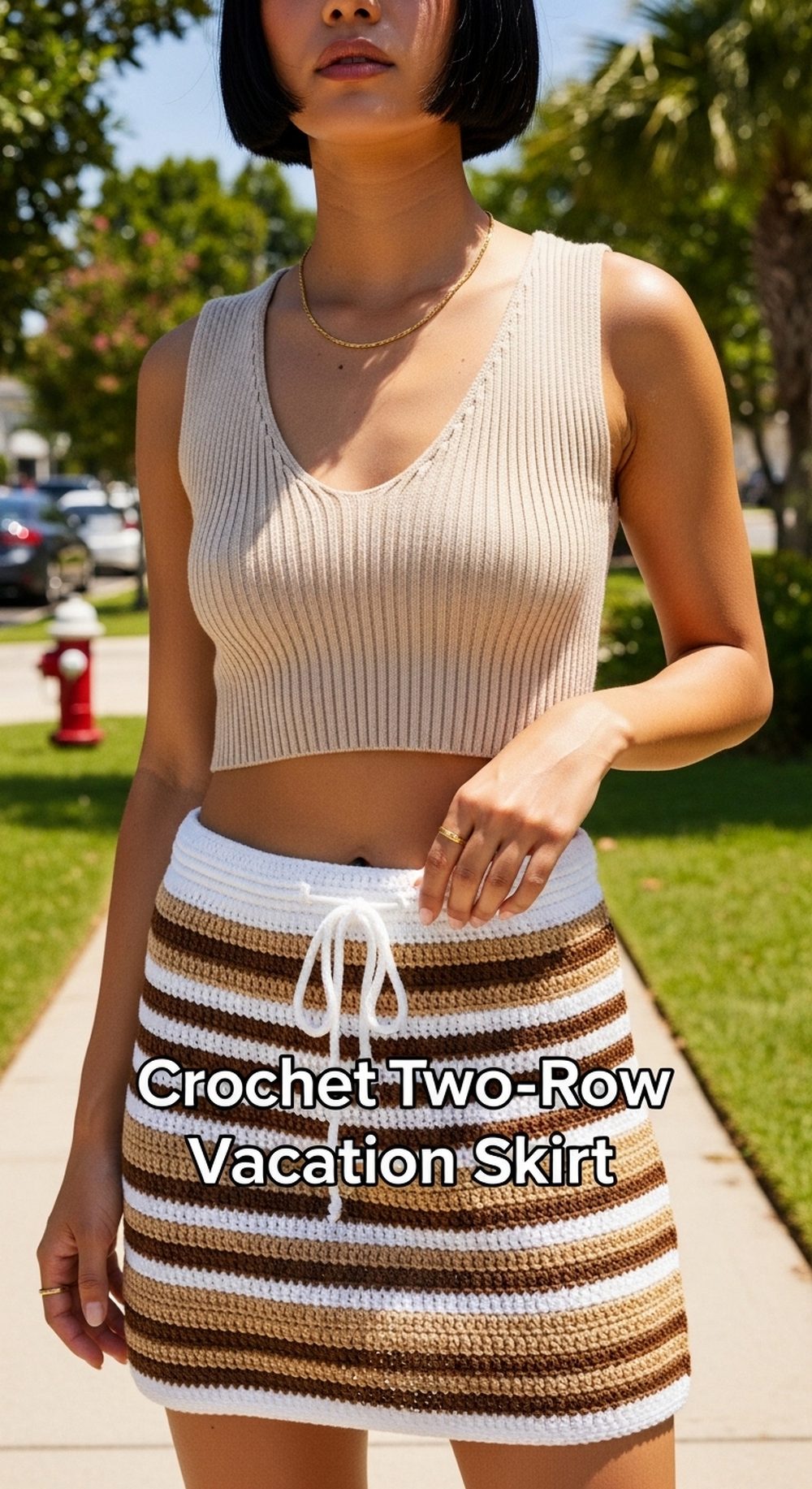 Crochet Two-Row Vacation Skirt