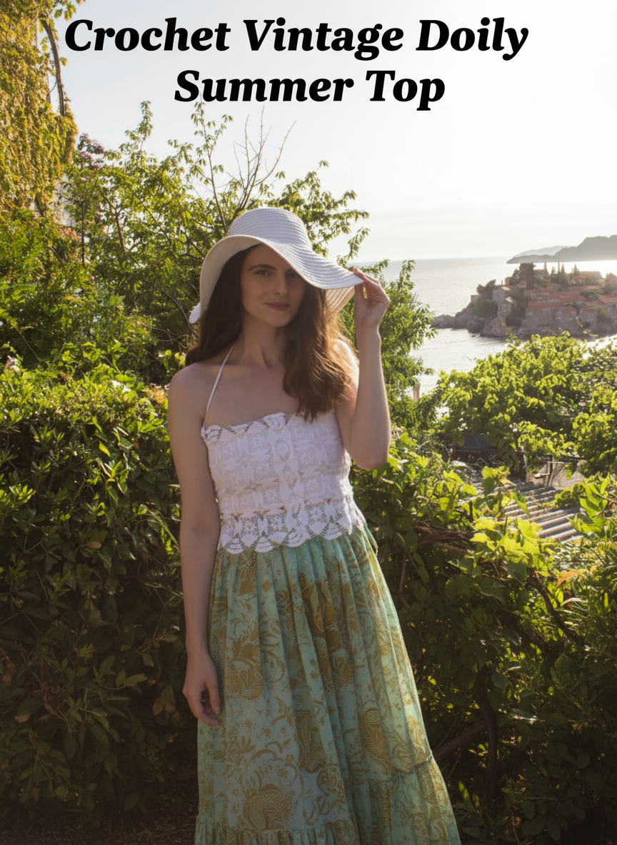 Crochet Vintage Doily Summer Top