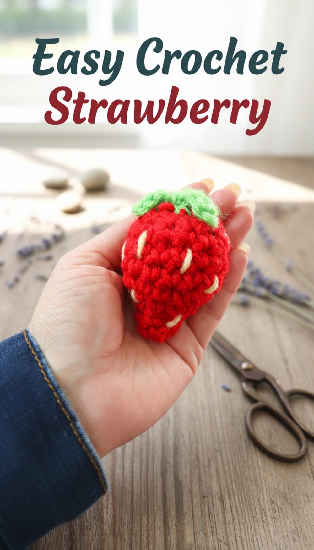 Easy Crochet Strawberry