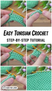 Easy & Elegant Tunisian Crochet Baby Blanket