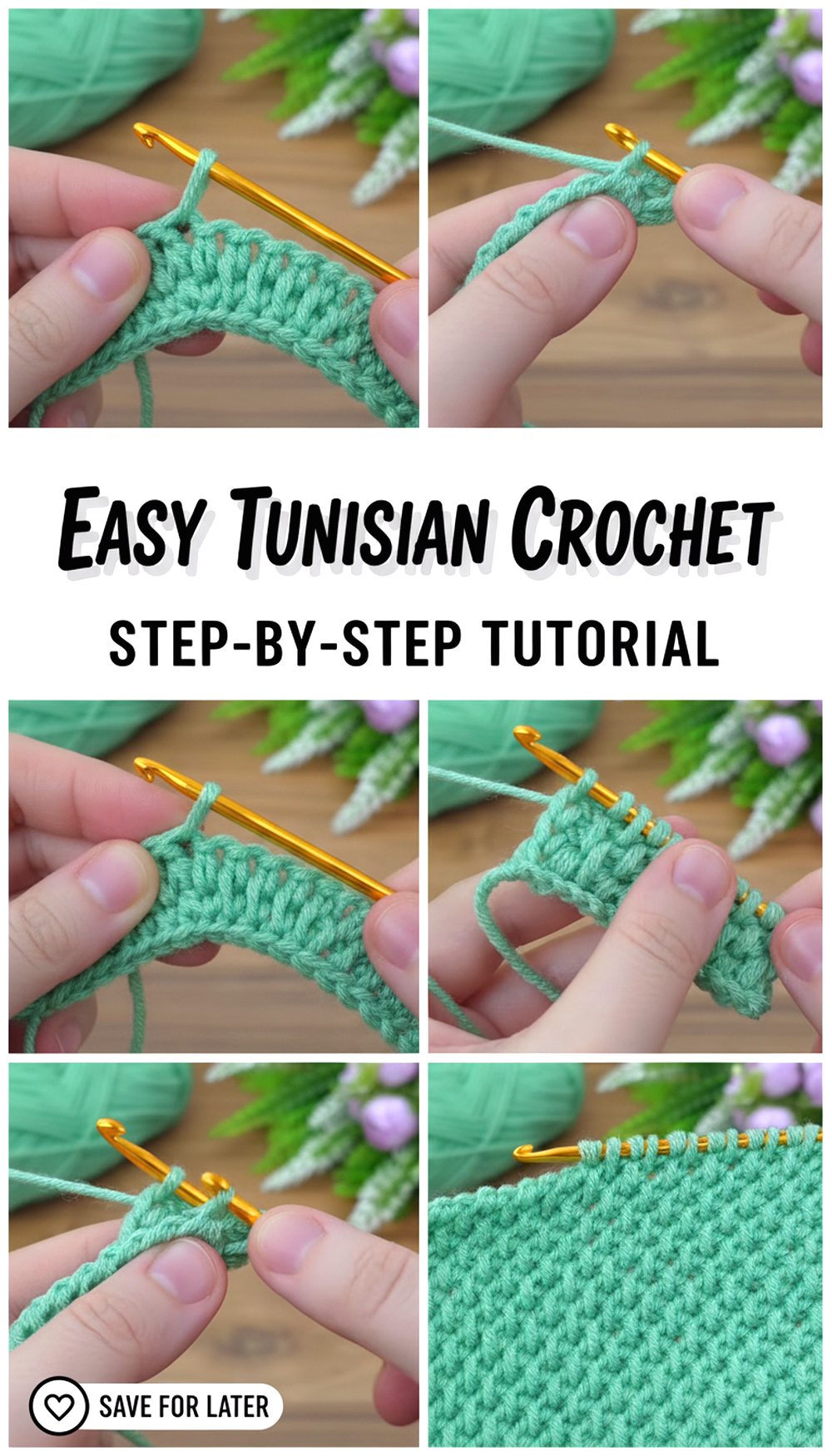 Easy & Elegant Tunisian Crochet Baby Blanket