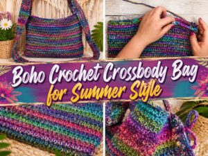 Boho Crochet Crossbody Bag for Summer Style1