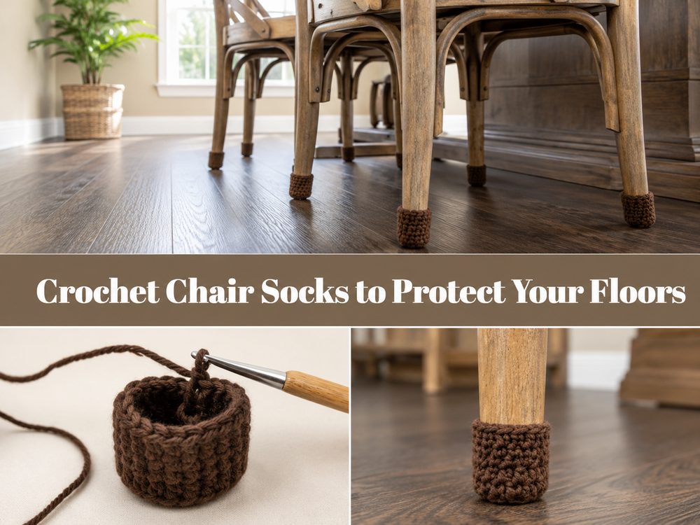 Crochet Chair Socks to Protect Your Floors S