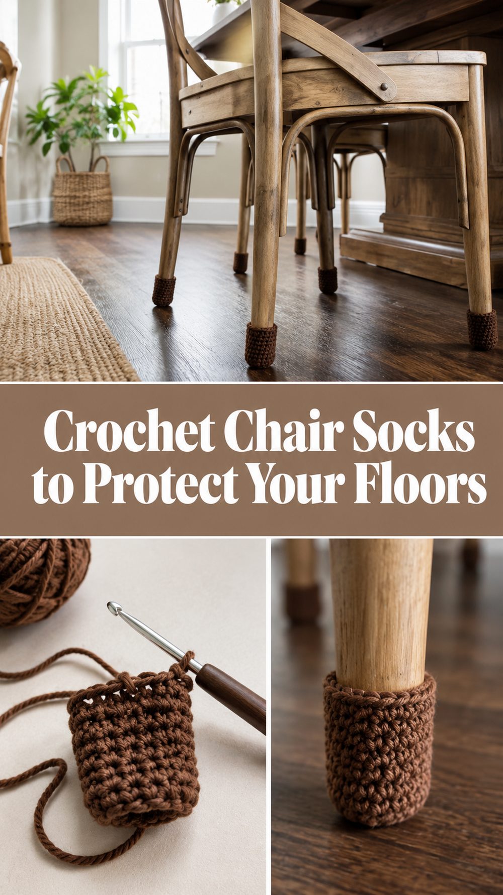 Crochet Chair Socks to Protect Your Floors