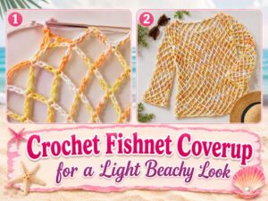Crochet Fishnet Coverup for a Light Beachy Look a