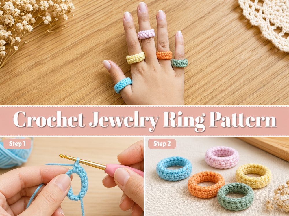 Crochet Jewelry Ring Pattern z