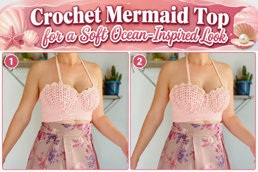 Crochet Mermaid Top for a Soft Ocean-Inspired Look