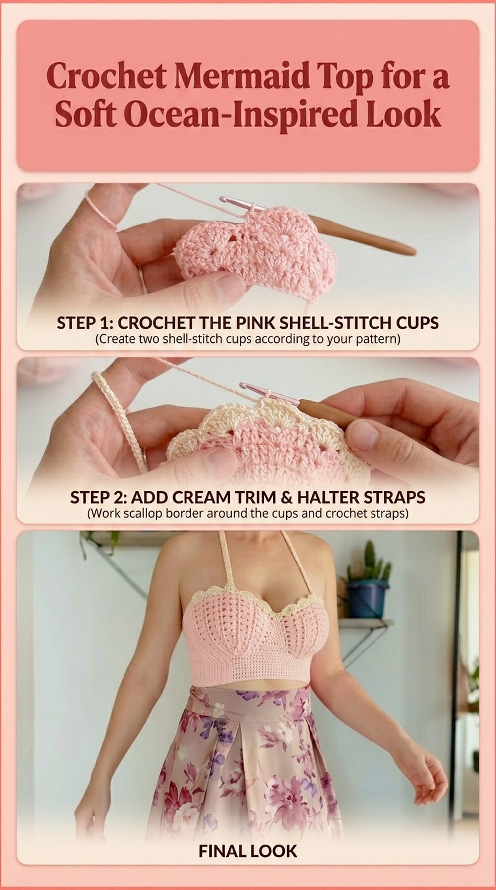 Crochet Mermaid Top for a Soft Ocean-Inspired Look