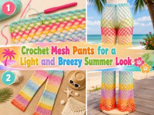 Crochet Mesh Pants for a Light and Breezy Summer Look S