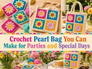 Crochet Pearl Bag You Can Make for Parties and Special Days z