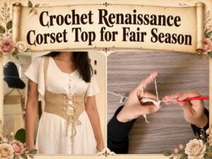 Crochet Renaissance Corset Top for Fair Season1