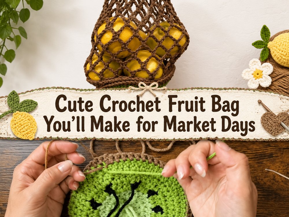 Cute Crochet Fruit Bag You’ll Make for Market Days1