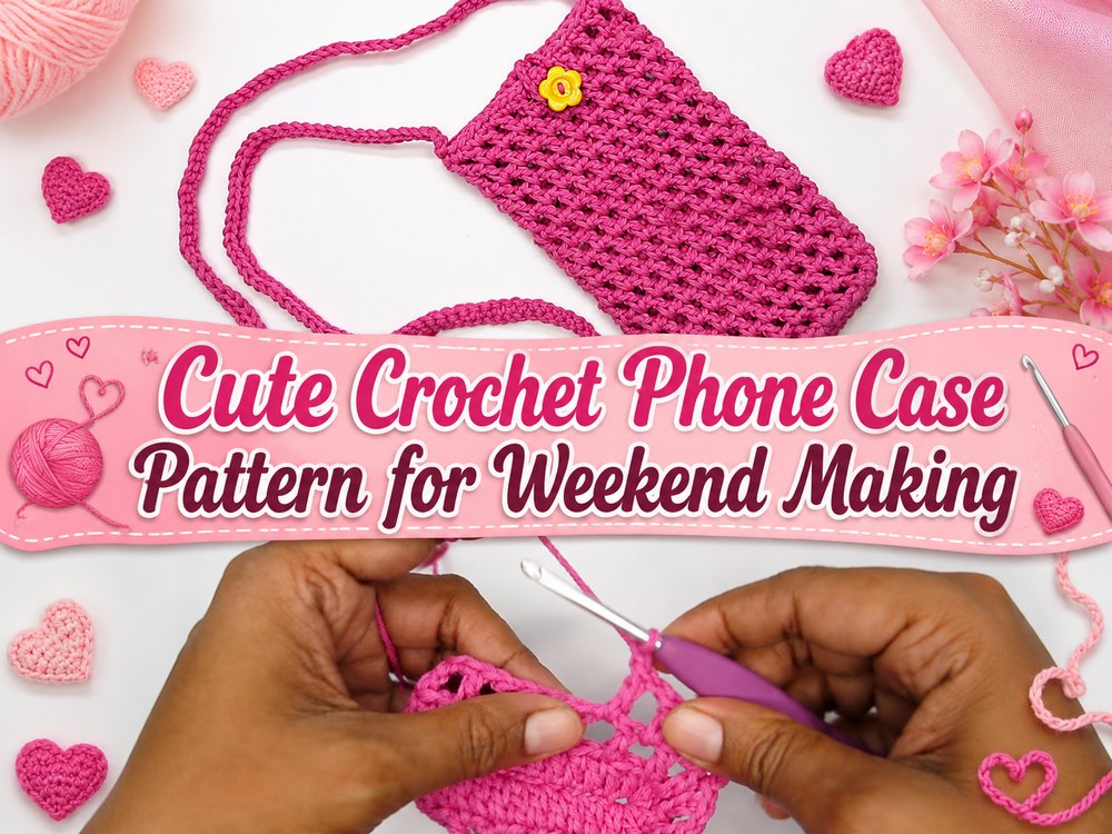 Cute Crochet Phone Case Pattern for Weekend Making1