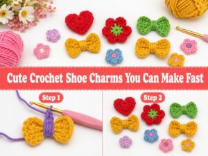 Cute Crochet Shoe Charms You Can Make Fast z