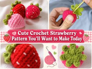Cute Crochet Strawberry Pattern You’ll Want to Make Today1