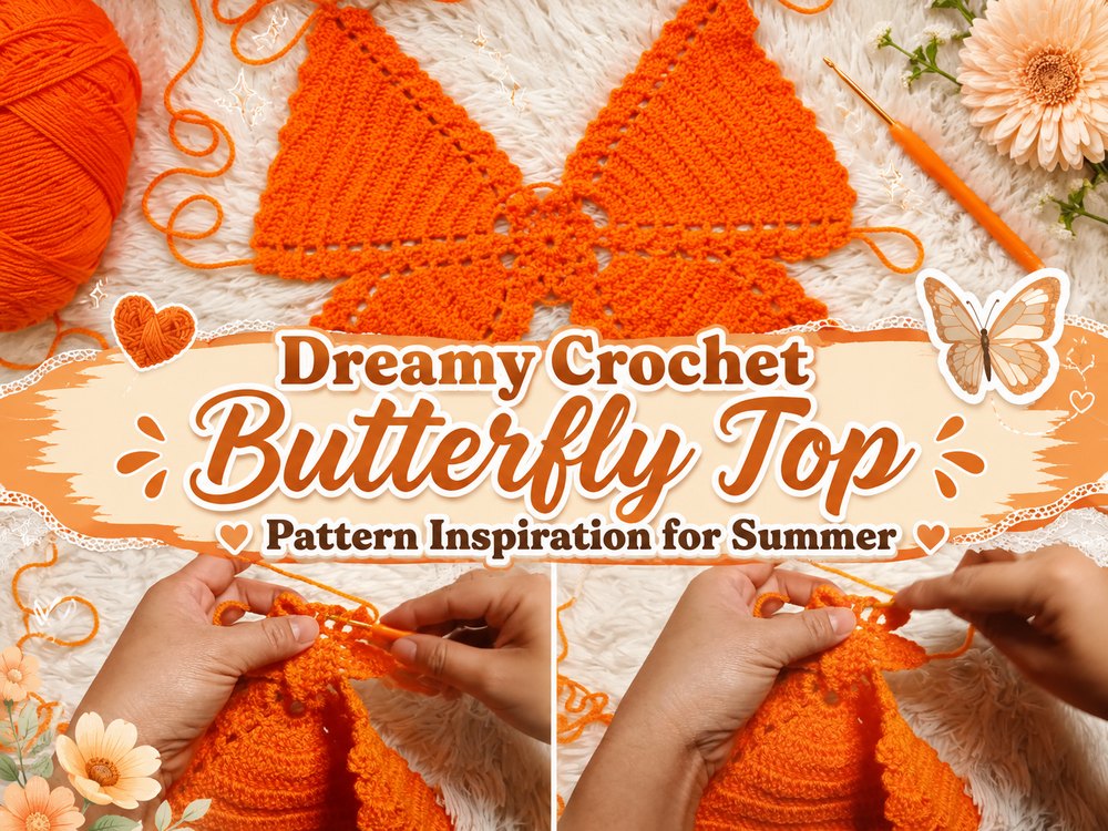 Dreamy Crochet Butterfly Top Pattern Inspiration for Summer1