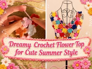 Dreamy Crochet Flower Top for Cute Summer Style1