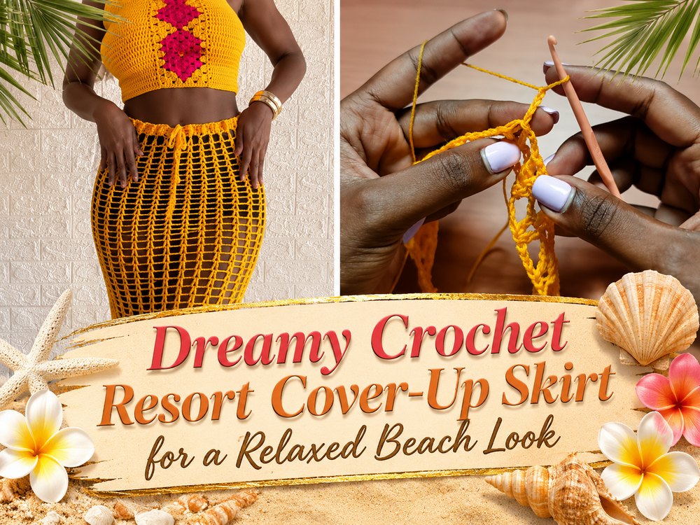 Dreamy Crochet Resort Cover-Up Skirt for a Relaxed Beach Look1