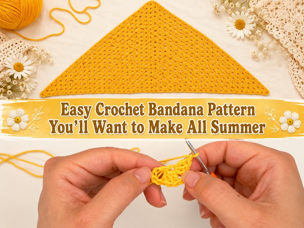 Easy Crochet Bandana Pattern You’ll Want to Make All Summer1