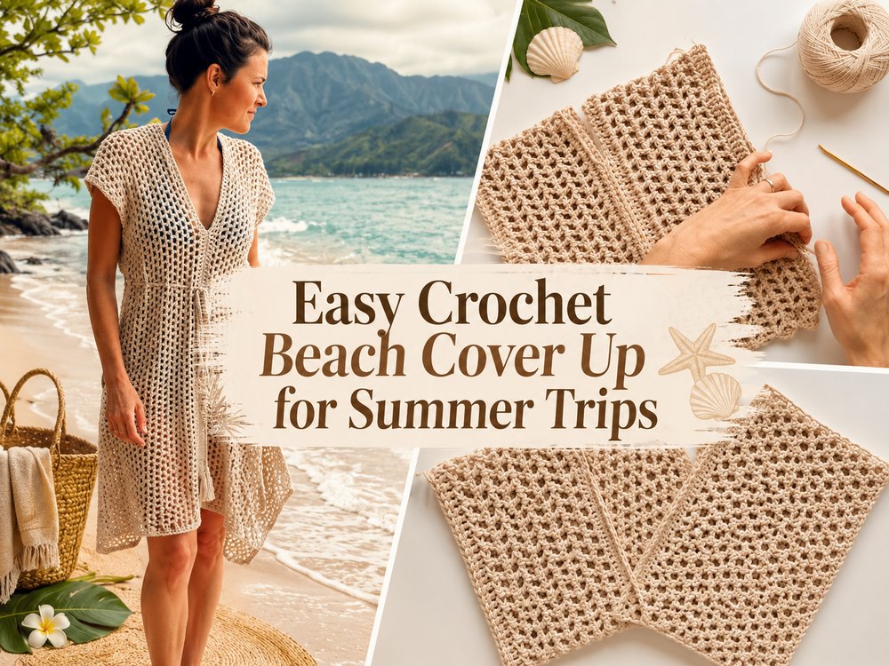 Easy Crochet Beach Cover Up for Summer Trips1