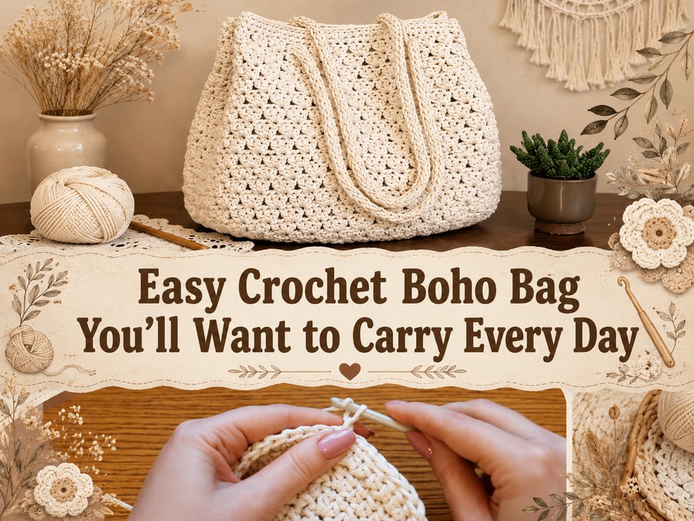 Easy Crochet Boho Bag You’ll Want to Carry Every Day1