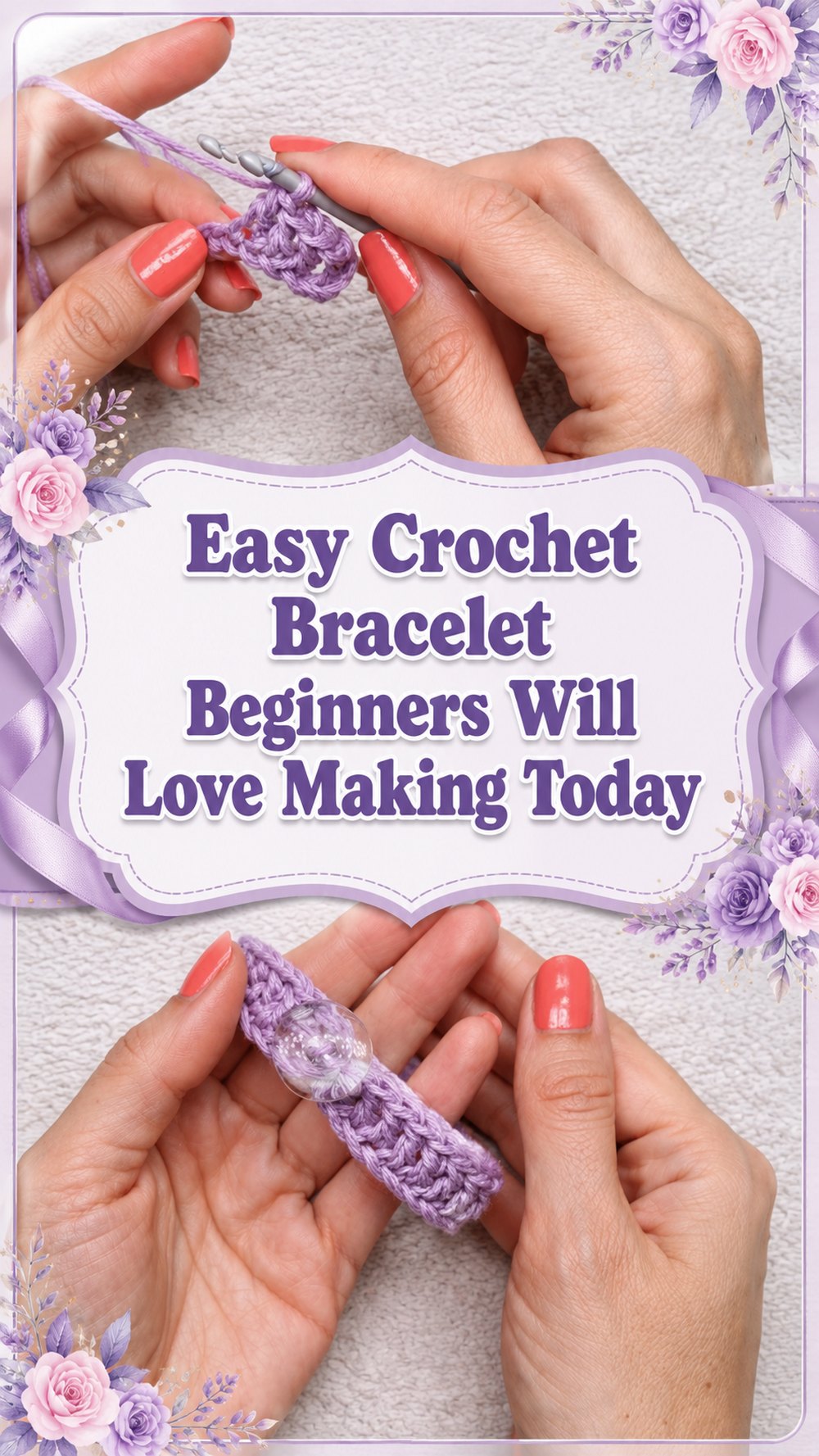 Easy Crochet Bracelet Beginners Will Love Making Today