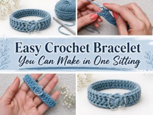 Easy Crochet Bracelet You Can Make in One Sitting1