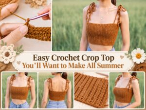 Easy Crochet Crop Top You’ll Want to Make All Summer1